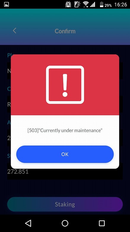 [503]"Currently maintenance"